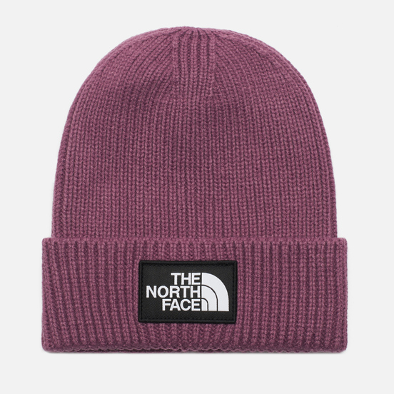 Шапка THE NORTH FACE TNF LOGO BOX CUF BNE фиолетовый/бордовый