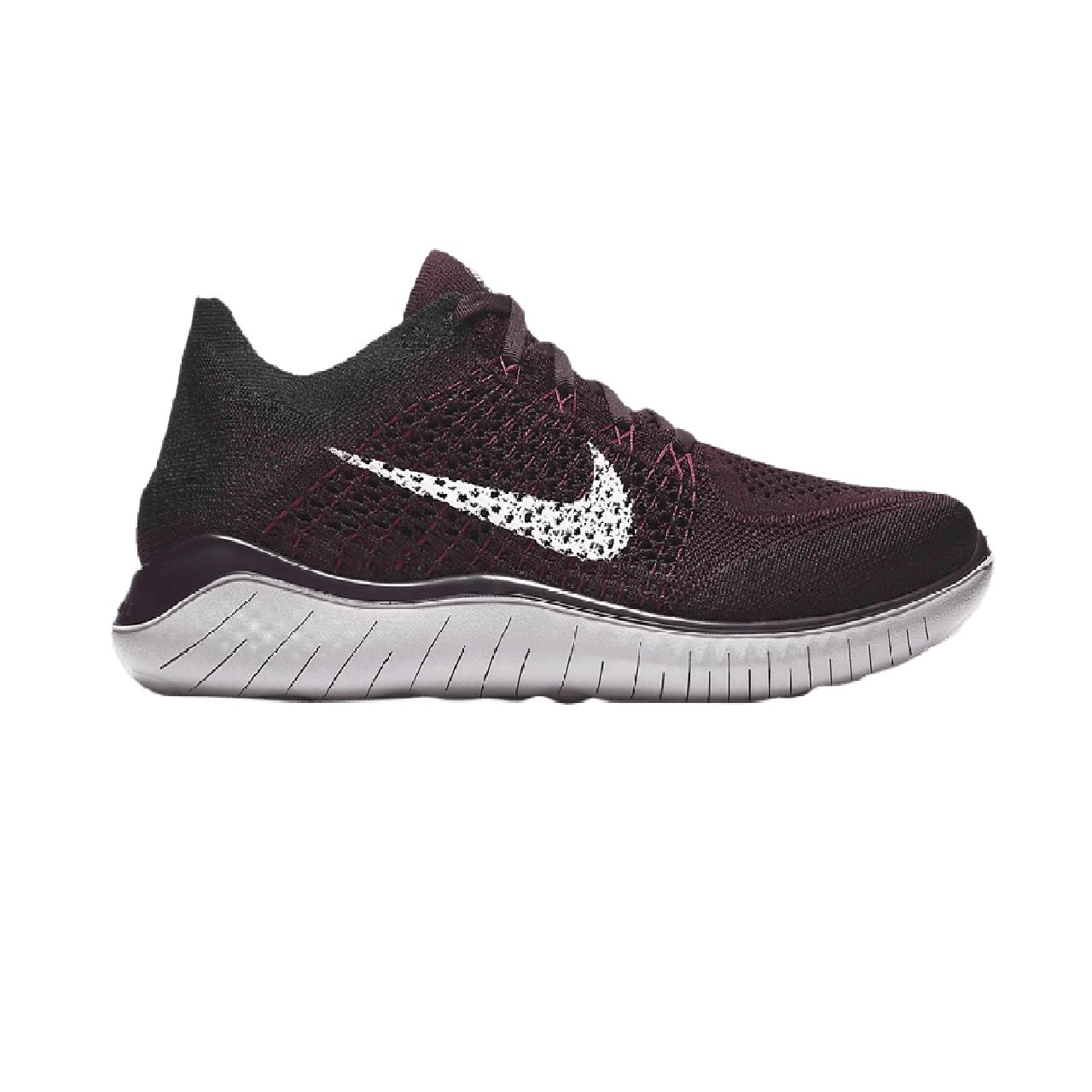 Спортивная обувь m Nike Free RN Flyknit 2018 burgundy ash/white-black-atmosphere grey