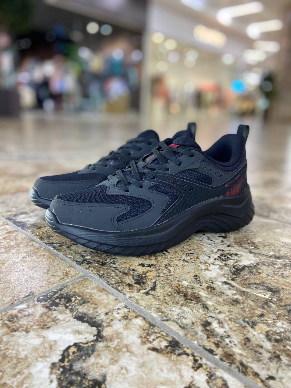 Кроссовки мужские 361° M's Performance Running obsidian black/red