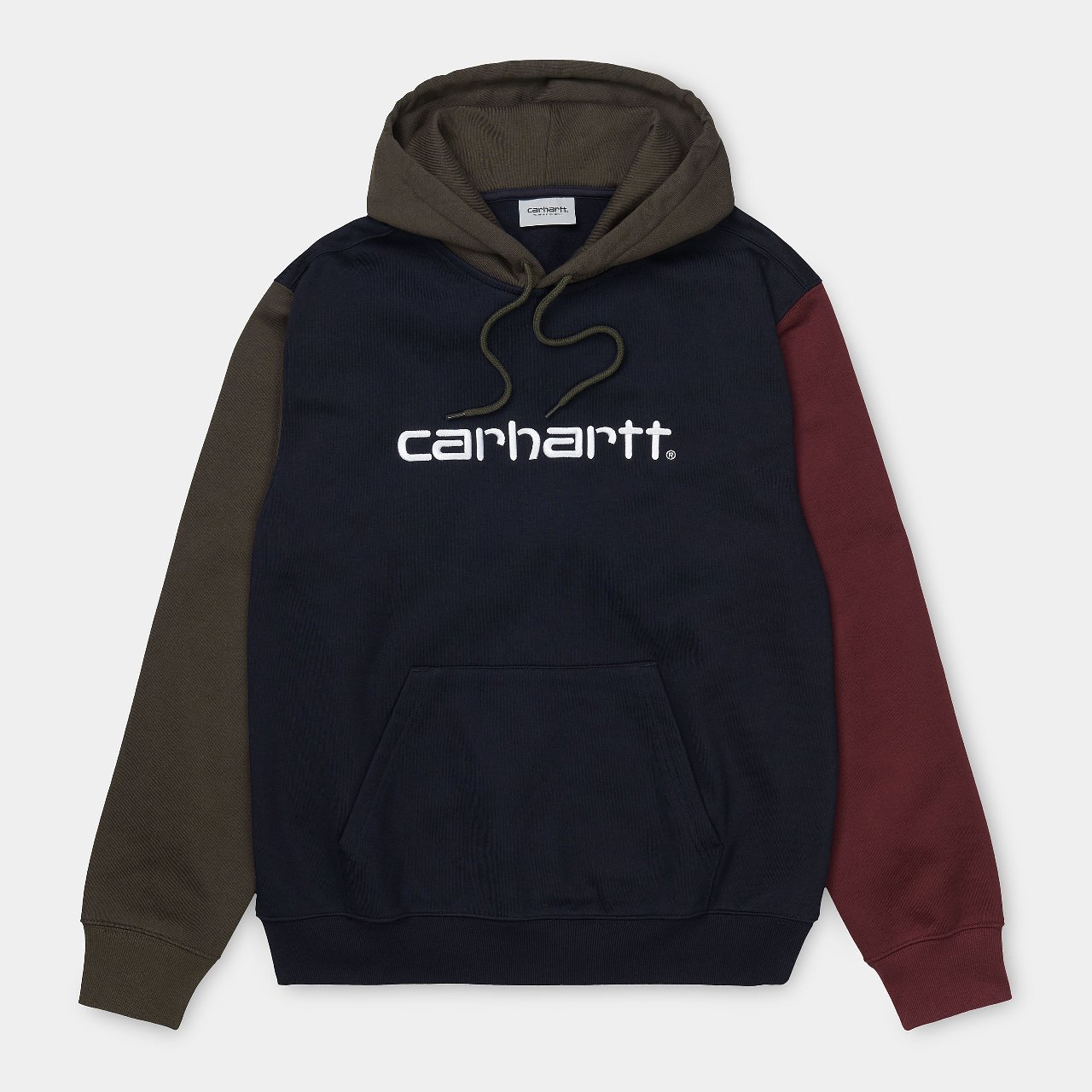 Толстовка CARHARTT WIP с капюшоном Hooded Carhartt Tricol Sweatshirt DARK NAVY