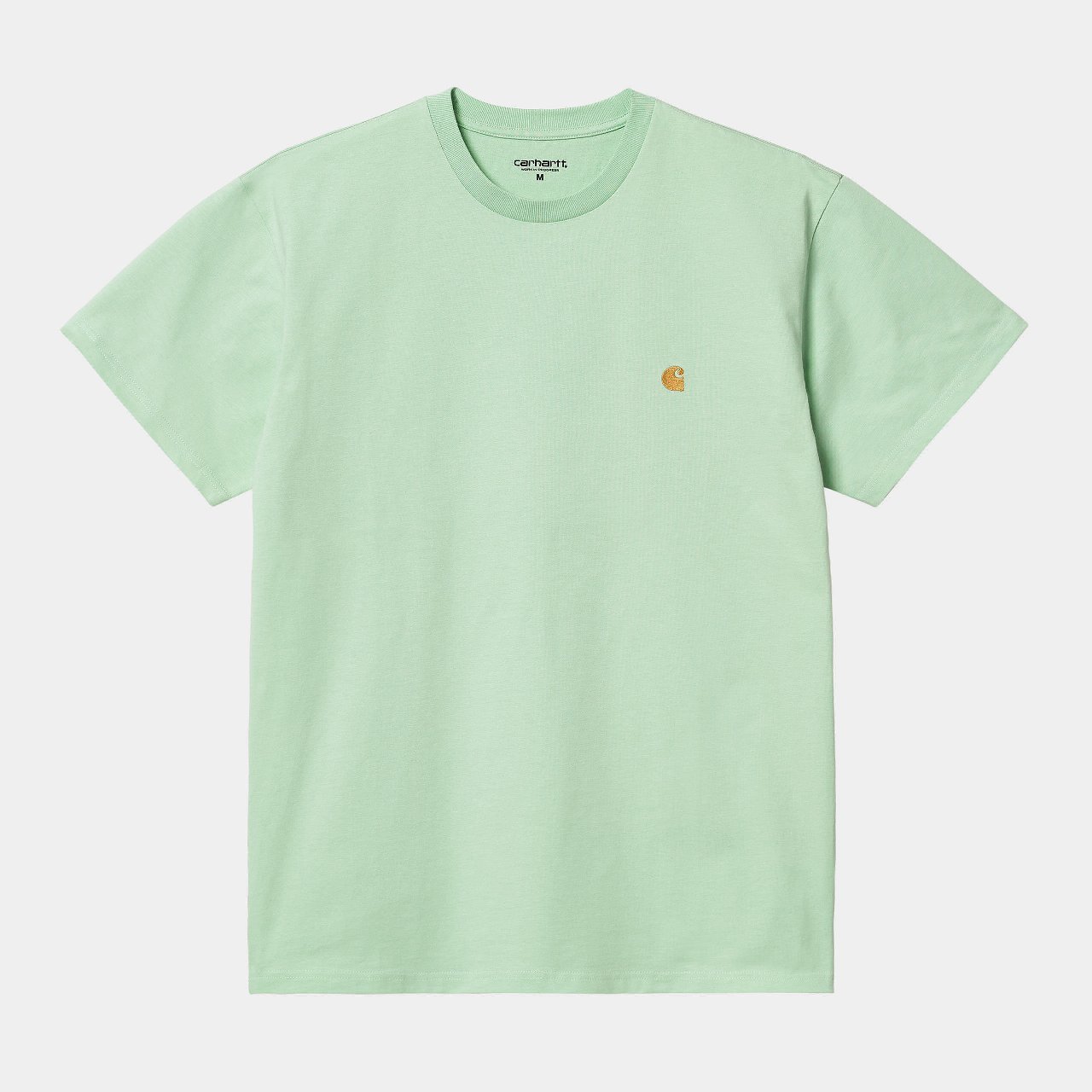 Футболка CARHARTT WIP кор.рукав PALE SPEARMINT / GOLD