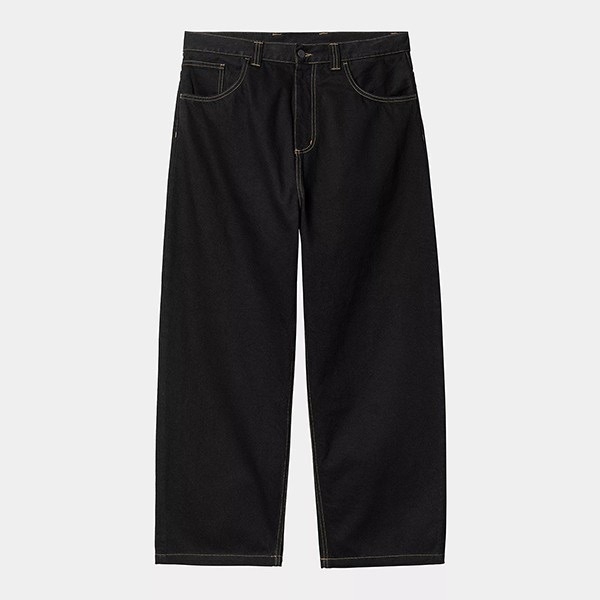 Джинсы CARHARTT WIP Brandon Pant (Loose fit) BLACK (RINSED)