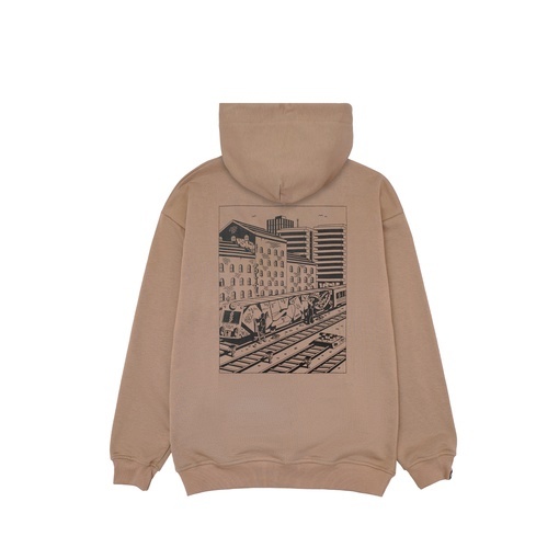 Худи HOOK зип «Вагон» коричневый