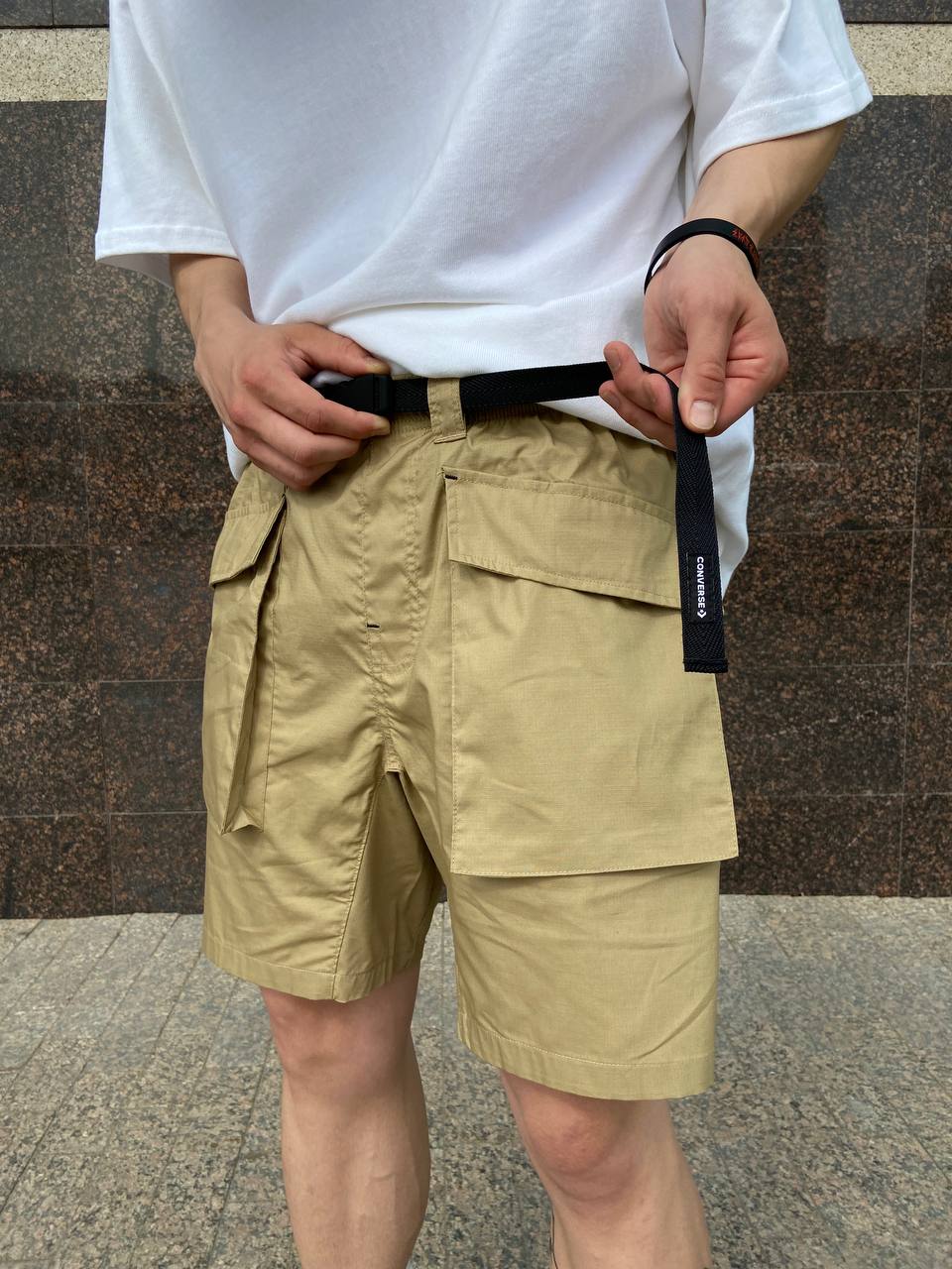 Шорты CONVERSE CARGO TRAIL SHORT NOMAD KHAKI БЕЖЕВЫЙ