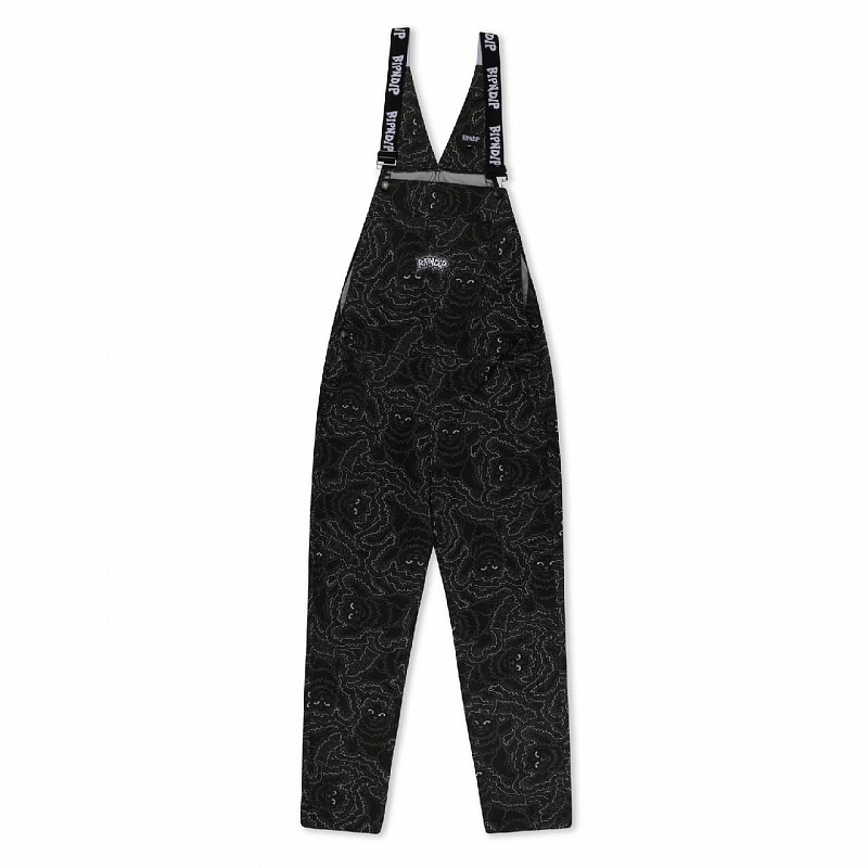 Брюки RIPNDIP Big Pussy Energy Cotton Twill Overalls Black