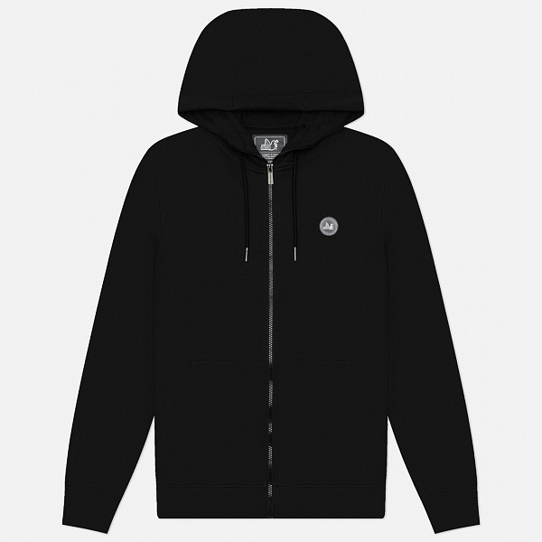 Худи на молнии PEACEFUL HOOLIGAN Athletic Zip Hoodie цвет BLACK