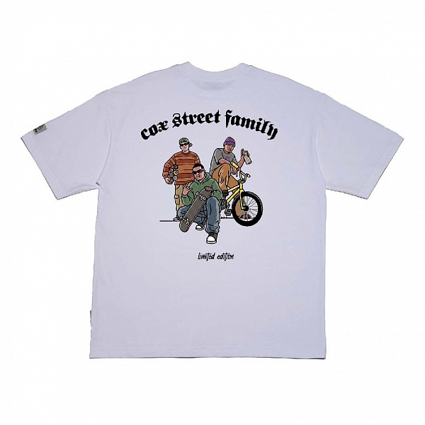 Футболка THE BAD FRIENDS "STREET FAMILY" 220г экрю