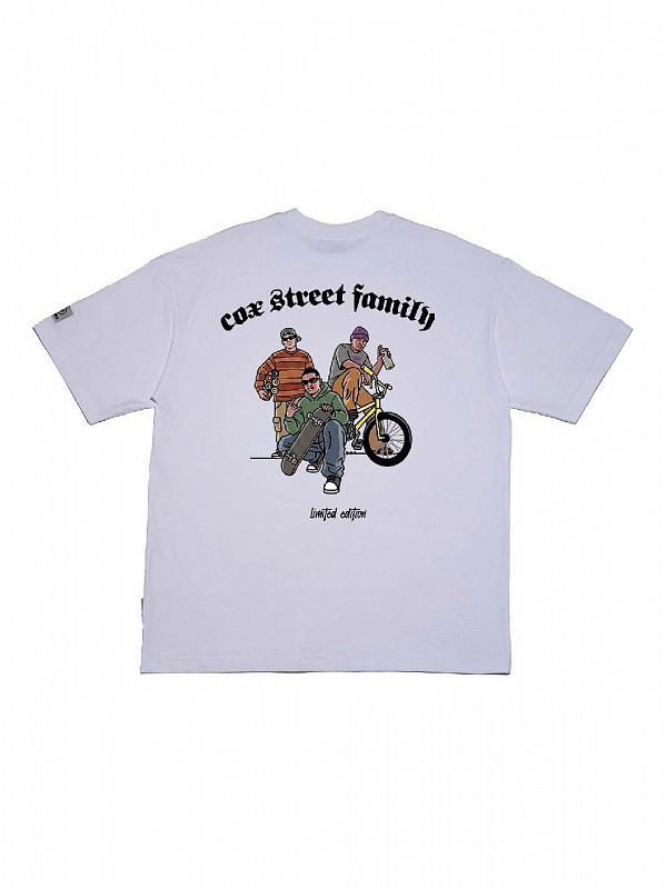Футболка THE BAD FRIENDS "STREET FAMILY" 220г экрю