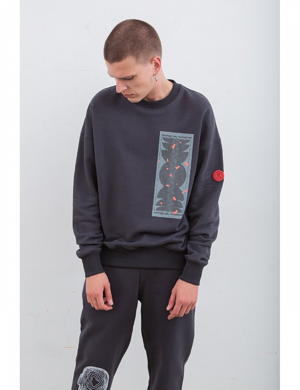 Свитшот ZIQ & YONI OSW-ABSTRACTAW19-DGREY