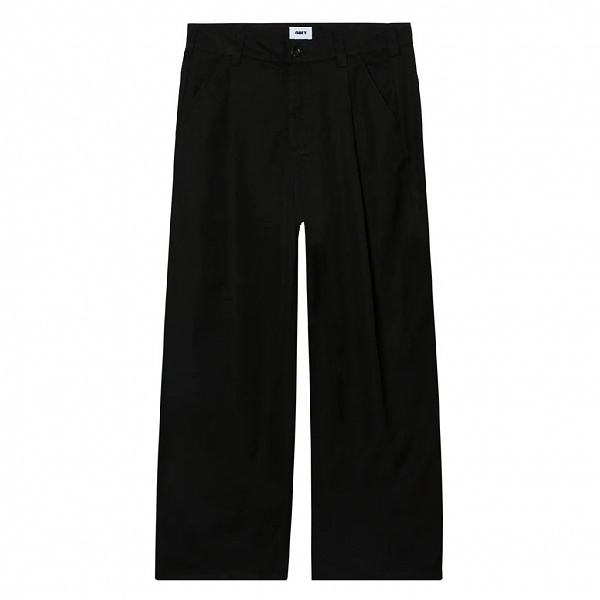 Брюки OBEY OTIS PLEATED PANT (Relaxed fit) BLACK