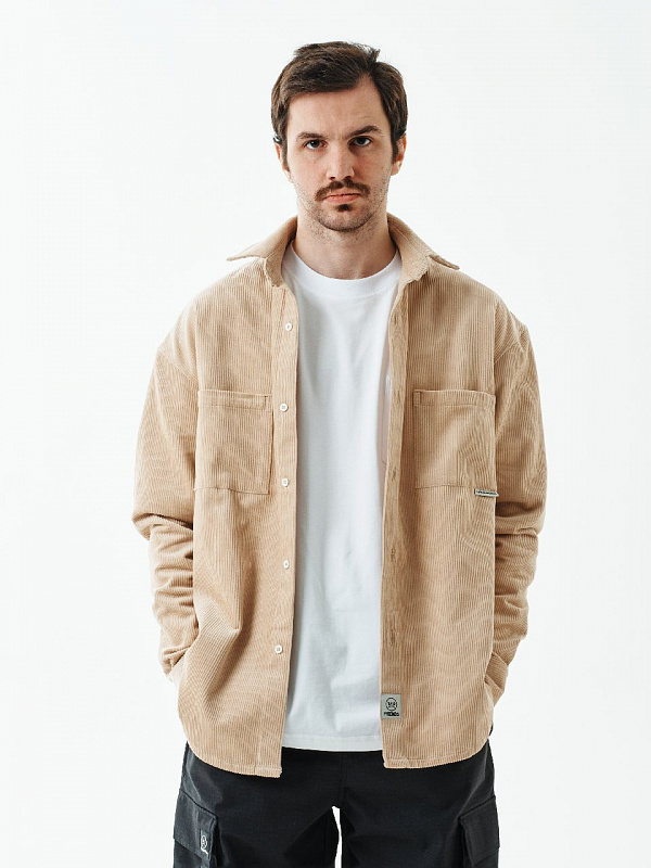 Рубашка THE BAD FRIENDS Shirt вельвет кремовый