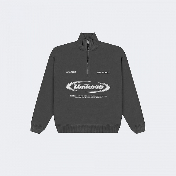 Свитшот UNIFORM Half-zip Heavy Athletic темно-серый