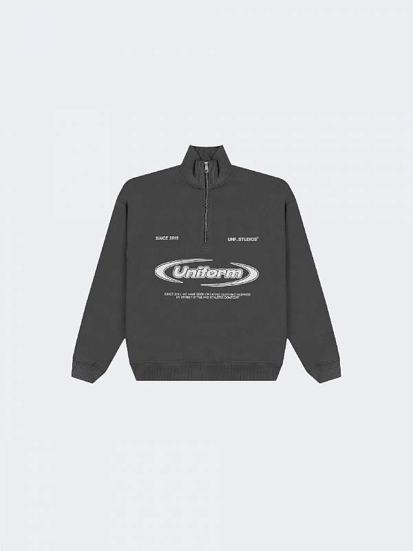 Свитшот UNIFORM Half-zip Heavy Athletic темно-серый