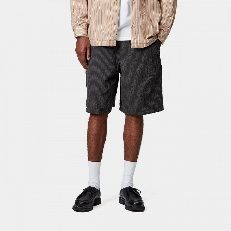 Шорты CARHARTT WIP Toland Short TOLAND STRIPE, BLACK