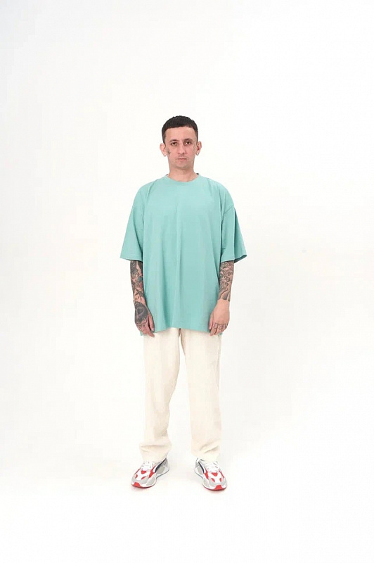 Футболка MIRBA SUPEROVERSIZE-BLANK Васаби