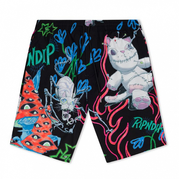 Шорты RIPNDIP TRAVIS SWIM SHORTS BLACK