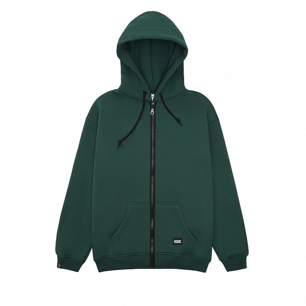 Худи HOOK зип «База» Зеленый