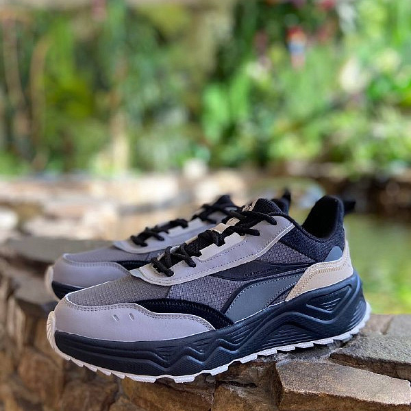 Кроссовки 361° Shadow M's Lifestyle low shoes black/castlerock черный/серый/коричневый