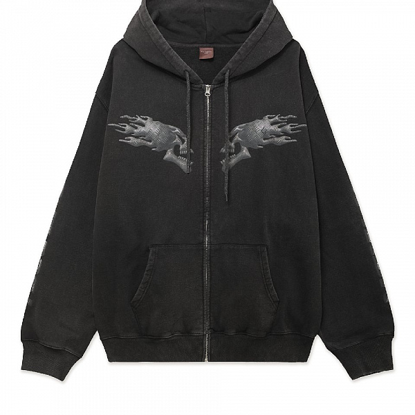 Худи на молнии ОКТЯБРЬ SPEED ZIP HOODIE BLACK