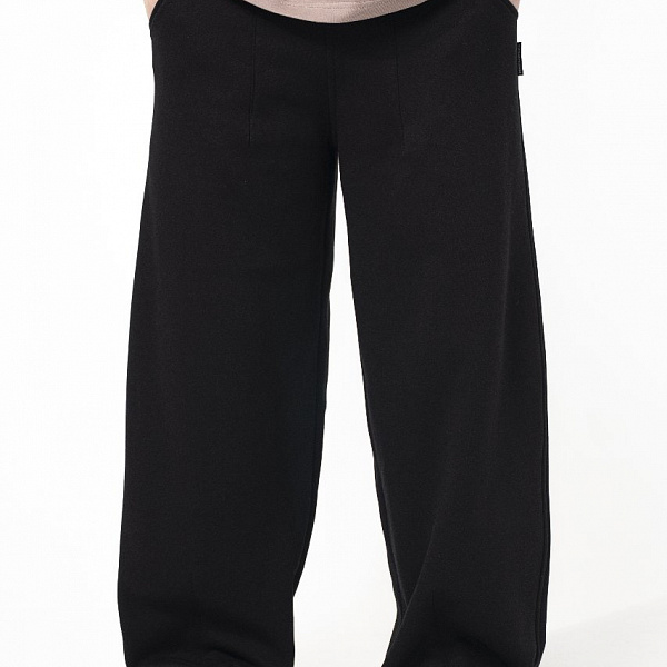 Штаны THE BAD FRIENDS Hakama WRM черный начес футер