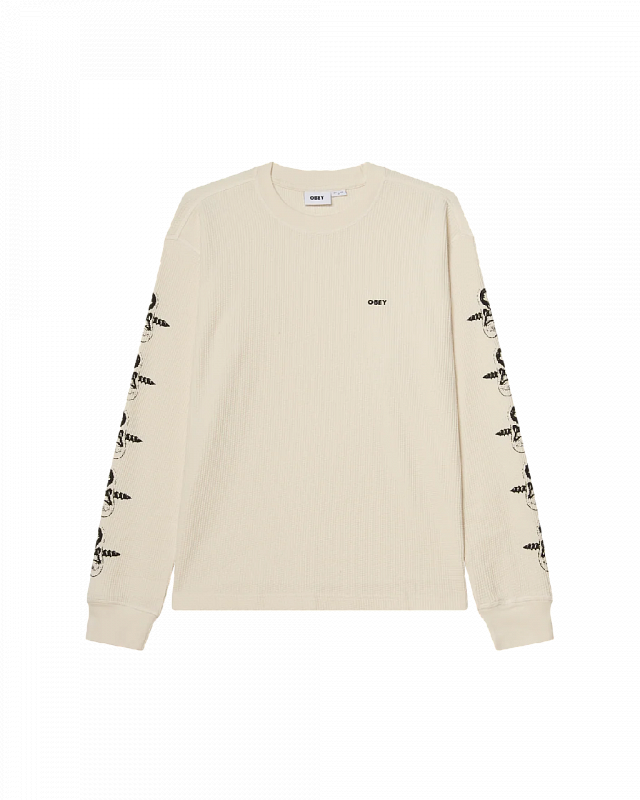 Лонгслив OBEY EARS THERMAL LS BLANC DE BLANC