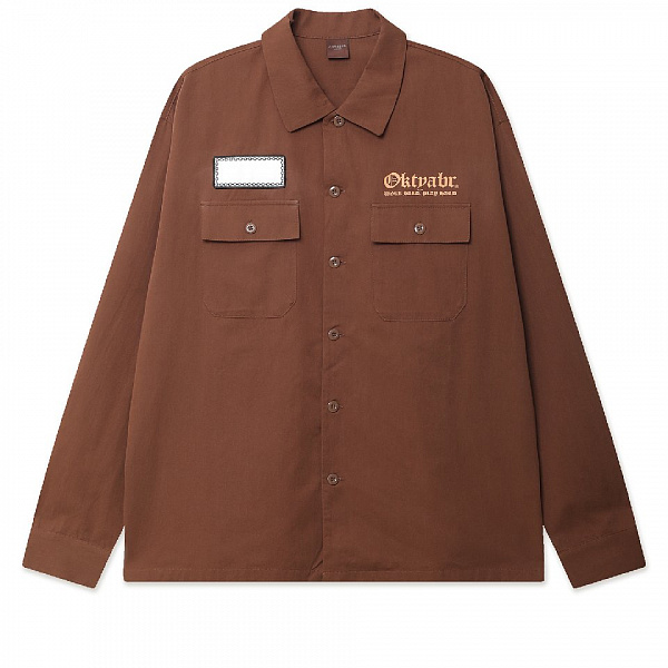 Рубашка ОКТЯБРЬ WORK LS SHIRT GOLDEN BROWN