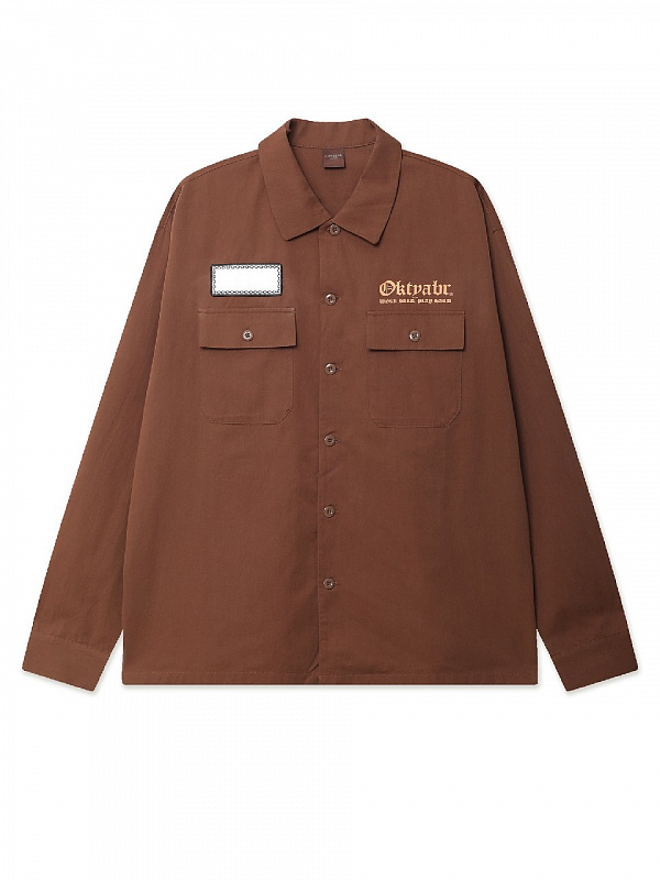 Рубашка ОКТЯБРЬ WORK LS SHIRT GOLDEN BROWN