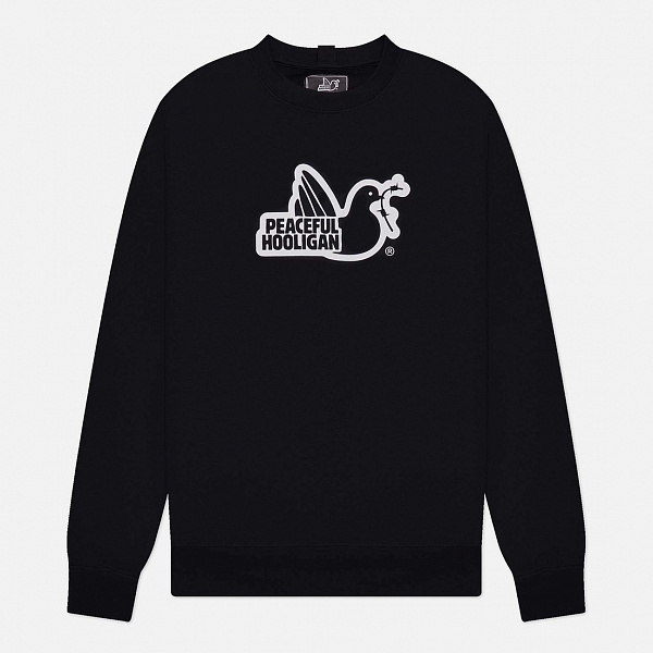 Свитшот PEACEFUL HOOLIGAN Outline Sweatshirt цвет BLACK