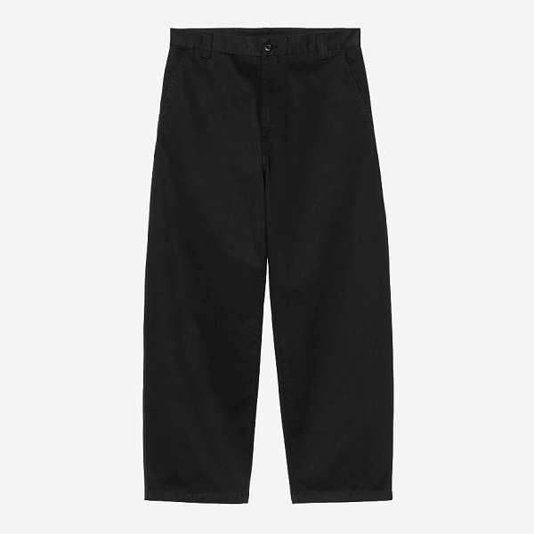 Брюки CARHARTT WIP Brady Pant (Loose fit) BLACK (STONE WASHED)