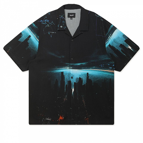 Рубашка HUF GROUND CONTROL SS RESORT SHIRT BLACK