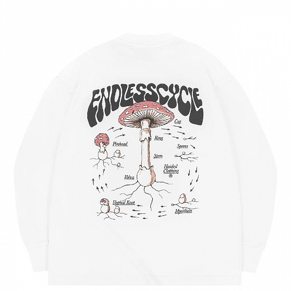 Лонгслив HAIDED ENDLESS CYCLE HW white