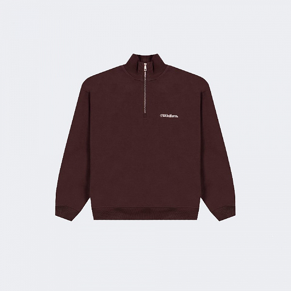 Свитшот UNIFORM Half-zip Heavy Classic коричневый