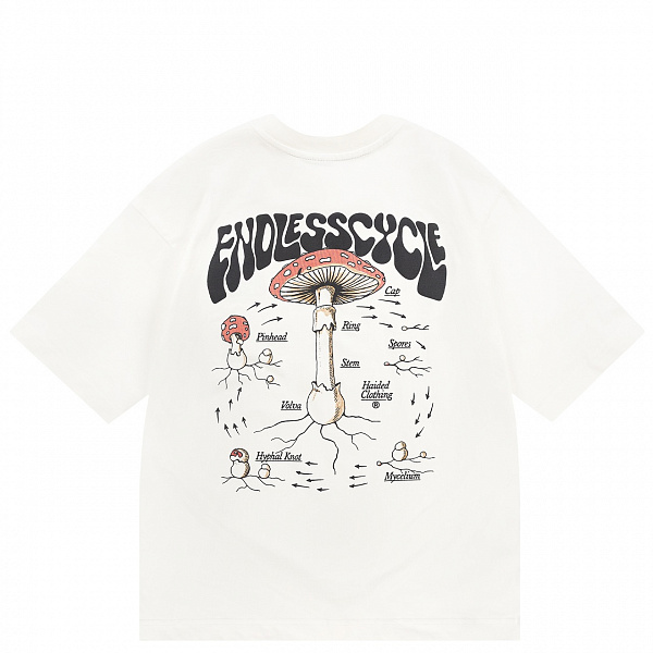 Футболка HAIDED ENDLESS CYCLE RLXD HW ecru молочный
