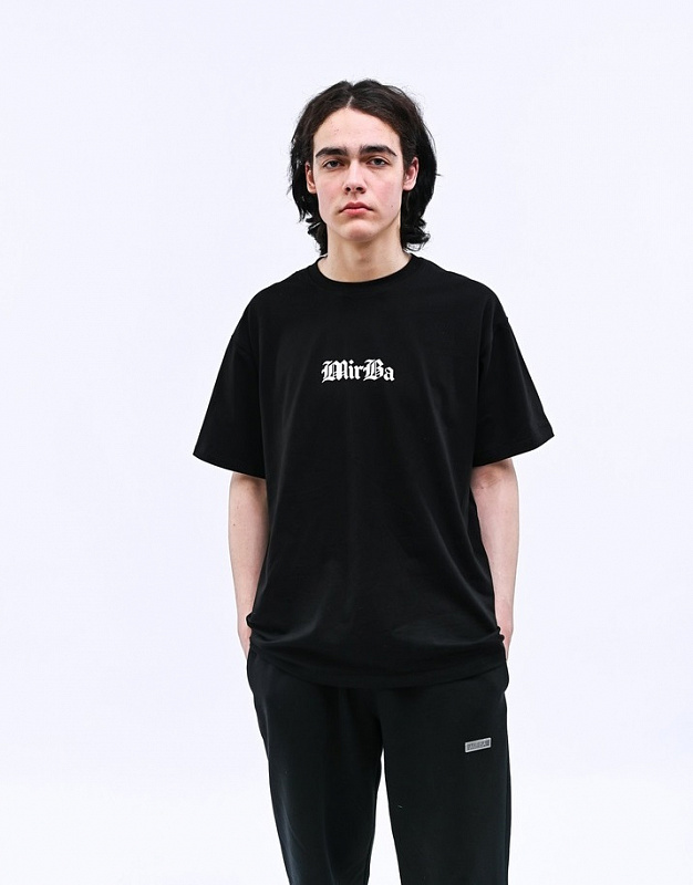 Футболка MIRBA LOGO OVERSIZE черный