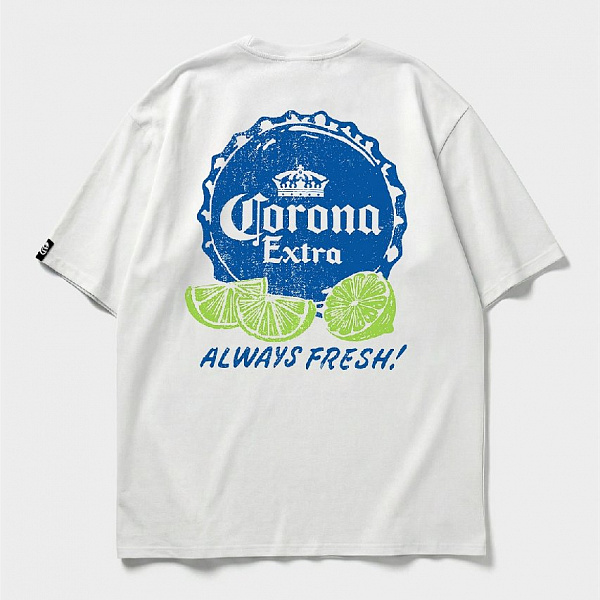 Футболка SHMOT "CORONA", MONO белый
