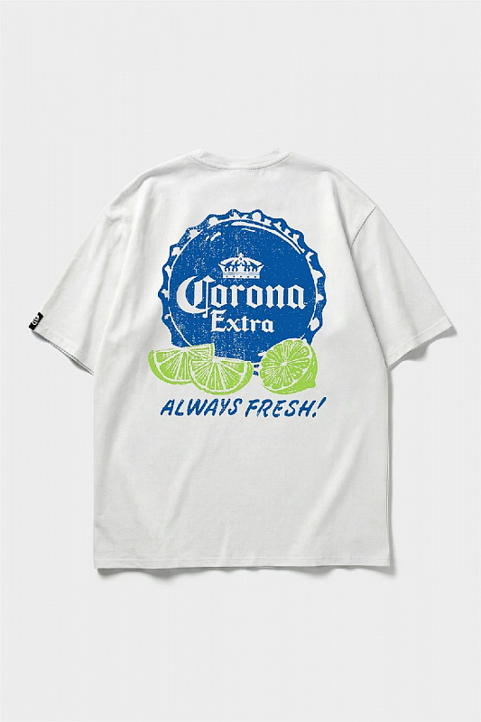 Футболка SHMOT "CORONA", MONO белый