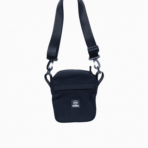 Сумка THE BAD FRIENDS Shoulder bag M black sling пичсофт чернильно-синий