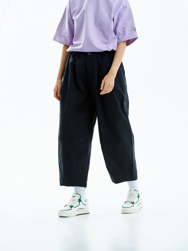 Брюки THE BAD FRIENDS Shibuya pants хлопок черный