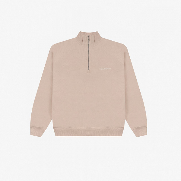 Свитшот UNIFORM Half-zip Heavy Classic бежевый