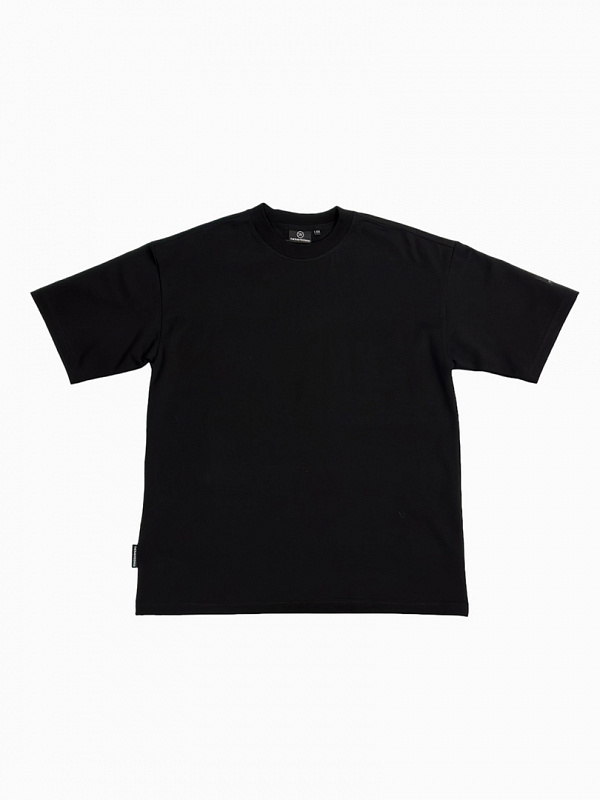 Футболка THE BAD FRIENDS Basic left sleeve logo 240г черный