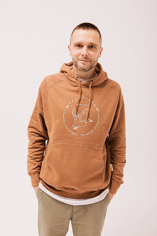 Худи ЗАПОРОЖЕЦ UTKALINE KHAKI BROWN