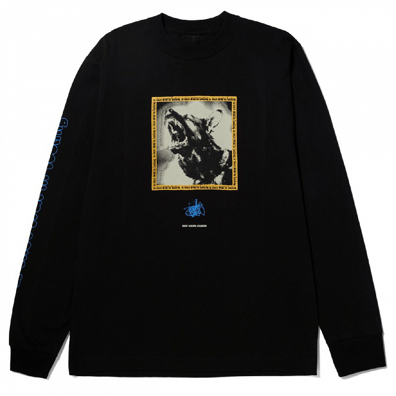Футболка HUF BEWARE L/S TEE BLACK