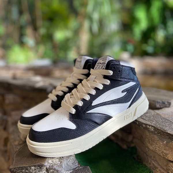 Кеды ERKE мужские M.Skateboard boots black/l.white черный/белый