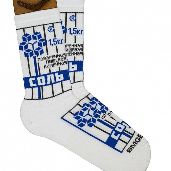 Носки BOOOMERANGS (Соль) Белый