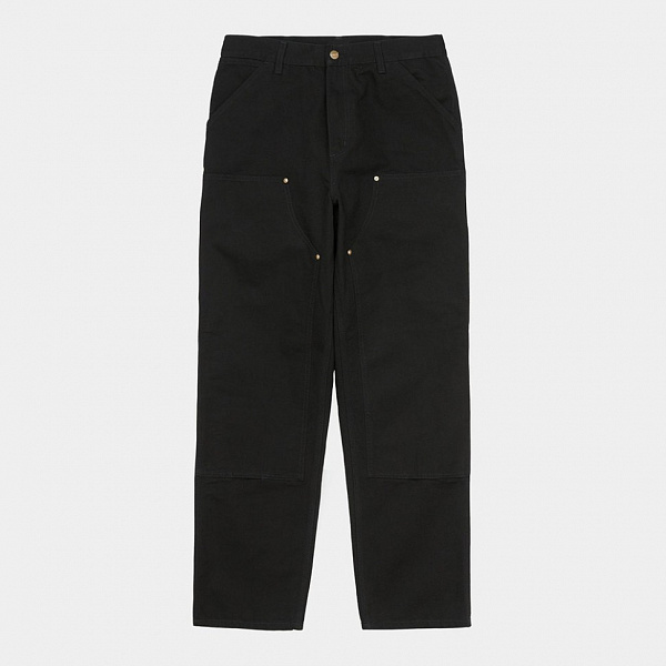 Джинсы мужские (Regular) CARHARTT WIP Double Knee Pant BLACK (RINSED)