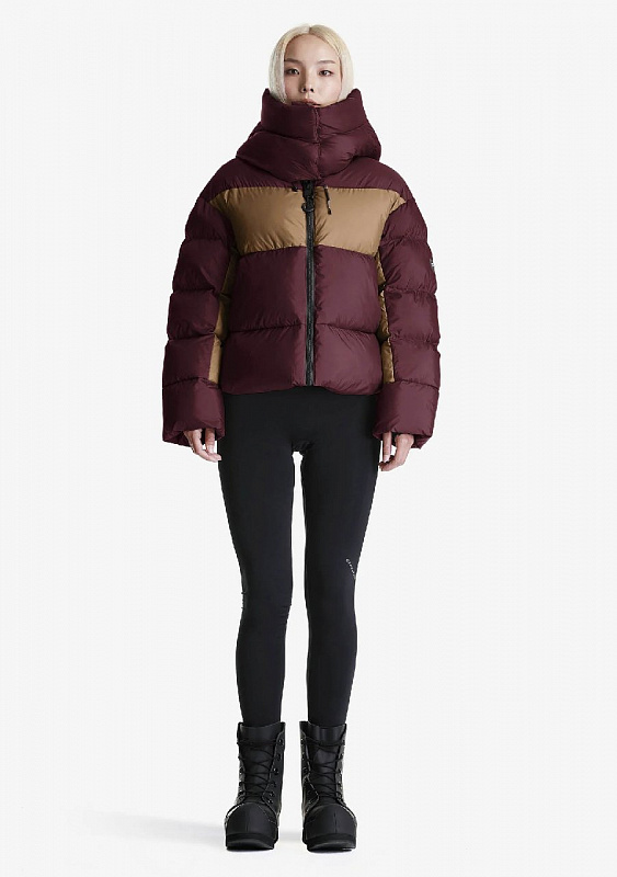 Куртка женская KRAKATAU Qw430-78 ROOK технологичный пуховик красный/бежевый