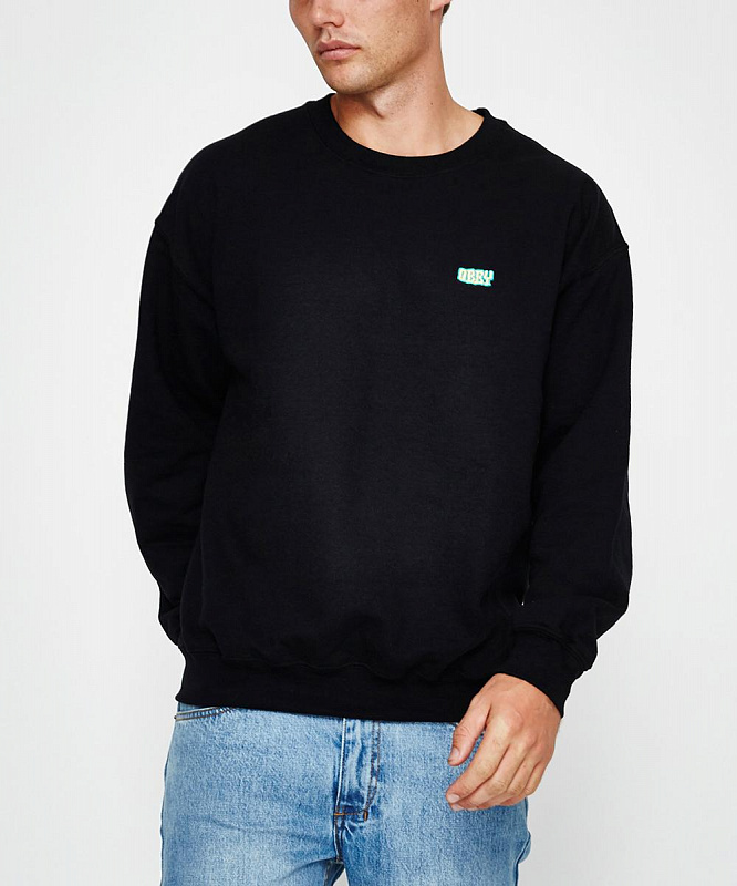 Толстовка без капюшона OBEY BETTER DAYS CREW BLACK