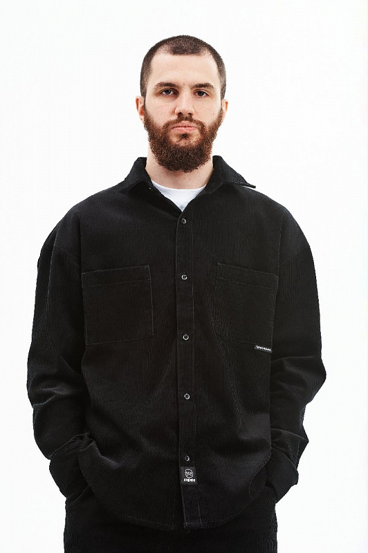 Рубашка THE BAD FRIENDS Shirt вельвет черный
