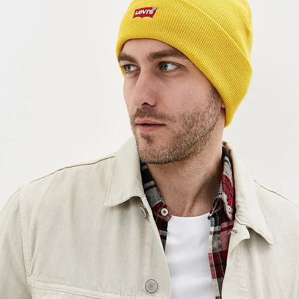 Шапка LEVIS RED BATWING EMBROIDERED SLOUCHY BEANIE