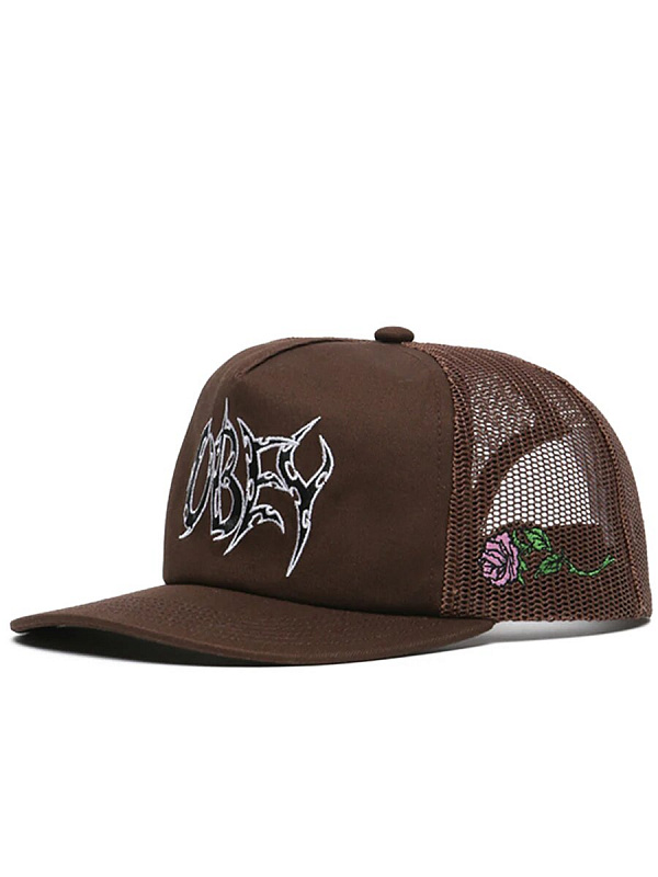 Кепка OBEY THORNZ TWILL TRUCKER SEPIA